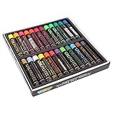 EBTOOLS 24 PCs Fluoreszierende Metallische Ölpastelle, die für Lebendige...