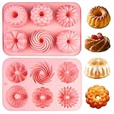 Gugelhupfform Silikon Klein Backformen Praktische 2 Stück, Silikon...