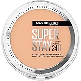 Maybelline New York 2-in-1 Puder Make-Up, Wasserfest und mattierend mit...