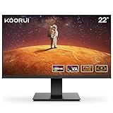 KOORUI 22 Zoll Gaming Monitor mit integrierten Lautsprechern, 100Hz, 1080p...