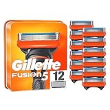 Gillette Fusion 5 Rasierklingen, 12 Ersatzklingen für Nassrasierer Herren...