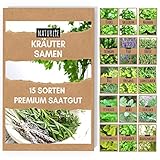 15er Kräuter Samen Set von Naturlie, 15 Sorten Küchenkräuter im...