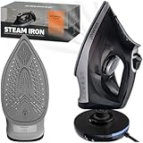 KRUMAD Dampfbügeleisen Kabellos 2600W, Keramiksohle mit 34 Dampflöchern,...