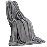 CelinaTex Flauschige Kuscheldecke XXL 200 x 220 cm grau Decke Sofa Couch...