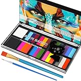 LOPHE Kinderschminke, 10 Farben Gesichtsfarbe Kinderschminke Set Mädchen,...