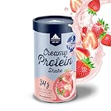 Multipower Creamy Protein Shake 420 g, hochwertiges Erdbeer Protein Pulver...