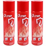 Olymp Feuerlösch Spray 3 Stück | Feuerlöschspray für Küche & Haushalt...