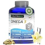 Omega 3 kapseln hochdosiert - 2000mg Fish Oil (2 capsules) - EPA 1000mg +...