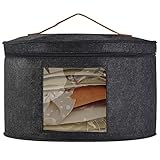 Bojuzhi 39 cm × 24 cm Hutschachtel Rund mit Deckel - Tragbarer...