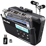 KLIM K7 Kassettenspieler, Kassettenrecorder & MP3 Konverter, Tragbare...
