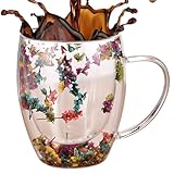 Générique Doppelwandige Cappuccino-Tassen aus Glas, hitzebeständige...