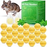 Yineaae Mäuse Vertreiben, 24 Stück Giftfreie Rattengift Mäuseköder,...