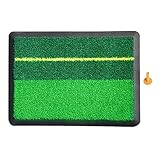 Golf Hitting Matte, Indoor Golf Turf Practice Rug, Portable Base Swing...