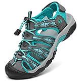 DANNTO Sportsandalen Damen Trekking Sandalen Outdoorsandale Geschlossene...