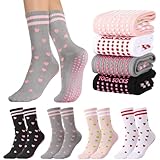 Utensilsto 4 Paar Stoppersocken Yoga Socken Damen Pilates Socken 38-41...