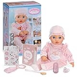 Baby Annabell Interaktive Annabell 43 cm – Babypuppe mit weichem Körper...