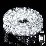 custmkey 10M LED Lichtschlauch Außen mit 8 Modi, 240 LED Lichterschlauch...