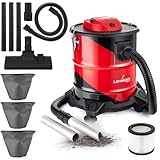 LEHMANN Haddo Industriestaubsauger 2000W - Aschesauger für Kamin mit...