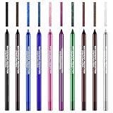 Dokeno 10 Farben Farbige Eyeliner Set, Wischfest Glatter Langlebiger...