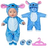 Baby Kleidung für 14-17 Zoll Baby Puppen, Puppenkleidung mit Aufhänger...
