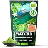 NaturaleBio Matcha Tee Pulver Bio - Premium-Qualität - 50g. Original Green...