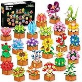 24 Blumen Sukkulenten 3.6MM Mini Bausätze – 2160 Stück Botanische...