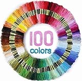 Maxee 100 Farben Stickgarn, Regenbogenfarbe, Stickgarn Wird für...