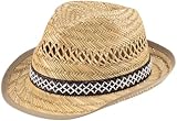 Farmer – Erntehelfer Strohhut für Damen & Herren | Leichter Trilby...