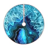 Hellblauer, türkisfarbener Weihnachtsbaumrock, Weihnachtsbaum-Abdeckung,...