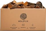 Holzflix original Brennholz Set Buche 30kg/72l Box ofenfertiges Brennholz,...