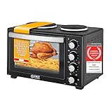 TZS First Austria Mini-Backofen mit Kochplatten | 30L Kapazität | 3200W,...