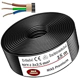 Erdkabel Stromkabel von 5m bis 130m NYY-J 3x2,5 mm² Elektrokabel Ring zur...