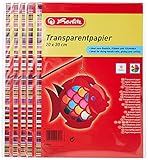 Herlitz 246413 Transparentpapier, 20 x 30 cm, 10 Blatt, 5-er Pack