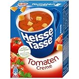 Erasco Heisse Tasse Tomaten-Creme mit Croûtons, 12er Pack (12 x 450 ml...