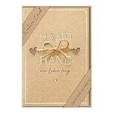 bsb - Hochzeitskarte Hand in Hand - Nature Cards - Nachhaltige Karte mit...