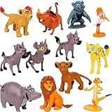 L-ion Figuren Tortendeko, L-ion Cake Topper Set Cartoon Tortenaufleger Mini...