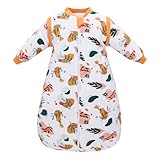amo nenes Babyschlafsack 2.5 TOG, Baby Herbst Winter Langarm Schlafsack,...