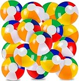 DTYDECLE 12 Stück 30cm Wasserball aufblasbar, Inflatable Beach Ball Bunte...
