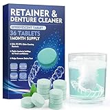 Retainer Reinigungstabletten,1 Monat Vorrat Gebissreiniger Tabs,...