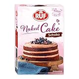 RUF Naked Cake Schoko, Backmischung für eine Schokoladen-Sahnetorte mit...