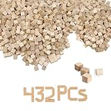 Holzwürfel,Holz Würfel 10mm,432 Stück Holzwürfels zum...