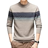 Vsadsau 100 % reiner Kaschmir-Pullover für Herren, Rundhalsausschnitt,...