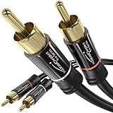 KabelDirekt – 1,5 m Cinch Kabel, Stereo Audio Kabel 2 x 2 Cinch besonders...