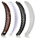 4er Set Bananen-Haarklammern – Dekorative Haarschmuck-Spangen für langes...