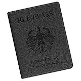 Cinocratic Reisepasshülle mit RFID-Blocker | Reisepass Hülle aus...