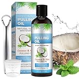 Kokosnussöl-Mundwasser 237 ml | Enthält Kokosnuss & Minze | Natürliche...