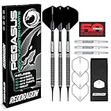 RED DRAGON Pegasus Soft Tip: 20g - Tungsten Darts (Dartpfeile) Set Mit...