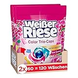 Weißer Riese Color Trio-Caps Aromatherapie Orchidee (120 Waschladungen),...