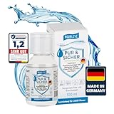 100ml PUR & SICHER *ohne* Chlor Wasseraufbereiter Trinkwasser –...