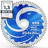 FALKENWALD ® Sägeblatt 254x30 80 Zähne ideal für Holz, Metall & Alu -...